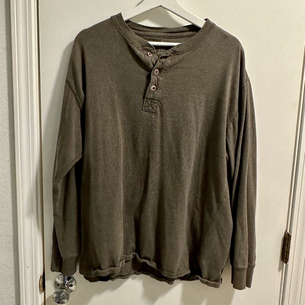 RedHead men’s large gray long sleeve henley